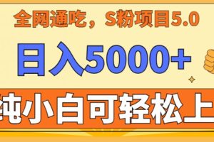 男粉项目5.0，最新野路子，纯小白可操作，有手就行，无脑照抄，纯保姆教学【揭秘】