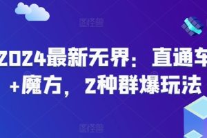 2024最新无界：直通车+魔方，2种群爆玩法