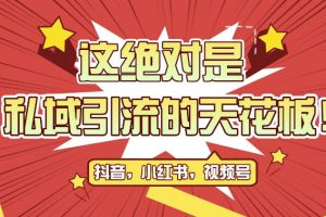 最新首发全平台引流玩法，公域引流私域玩法，轻松获客500+，附引流脚本，克隆截流自热玩法【揭秘】