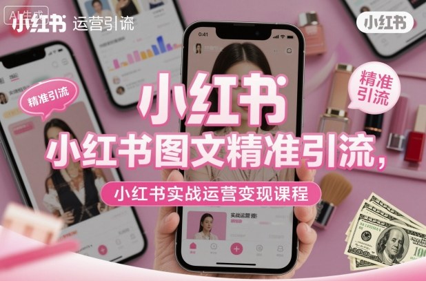 小红书图文精准引流,小红书实战运营变现课程插图 小红书图文精准引流,小红书实战运营变现课程