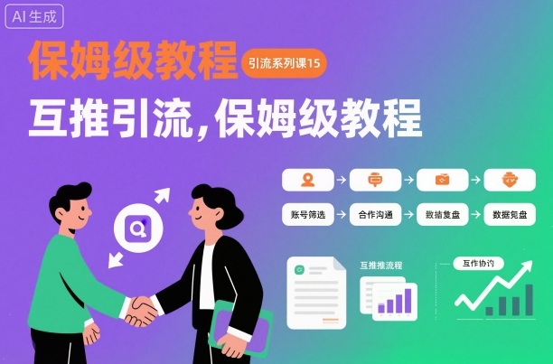 引流系列课15:互推引流,保姆级教程【文档】插图 引流系列课15:互推引流,保姆级教程【文档】