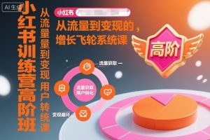 小红书训练营高阶班，从流量到变现的增长飞轮系统课