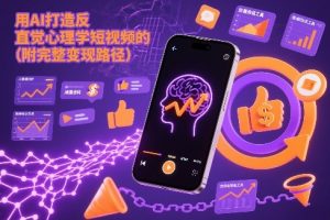 用AI打造“反直觉”心理学短视频的流量密码（附完整变现路径）