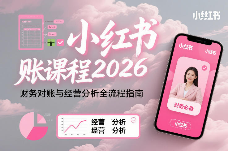 小红书对账课程2026,财务对账与经营分析全流程指南插图 小红书对账课程2026,财务对账与经营分析全流程指南