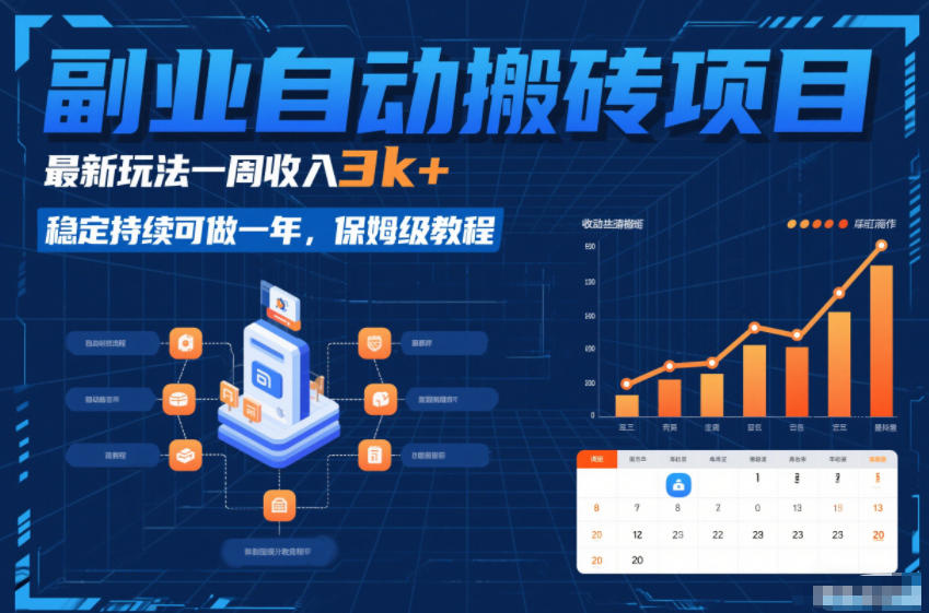 副业自动搬砖项目,最新玩法一周收入3k+,稳定持续可做一年,保姆级教程【揭秘】插图 副业自动搬砖项目,最新玩法一周收入3k+,稳定持续可做一年,保姆级教程【揭秘】