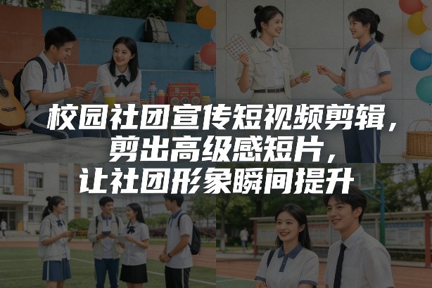 校园社团宣传短视频剪辑,剪出高级感短片,让社团形象瞬间提升插图 校园社团宣传短视频剪辑,剪出高级感短片,让社团形象瞬间提升