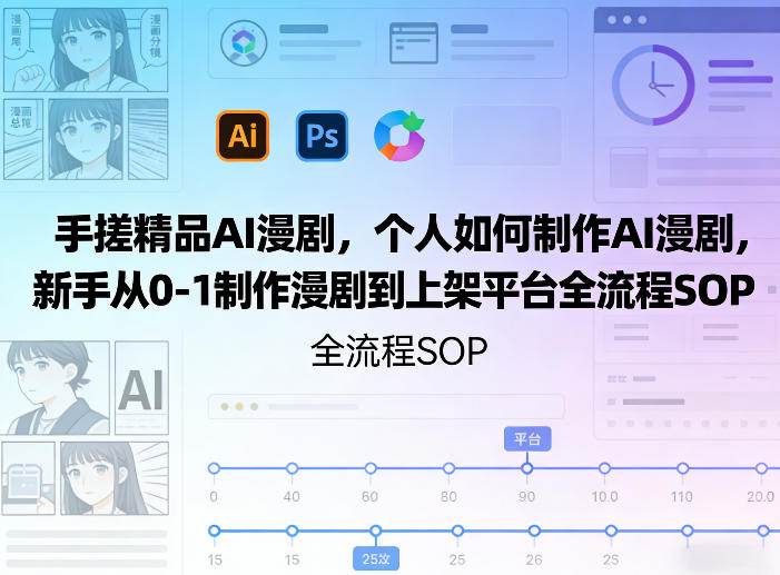 手搓精品AI漫剧,个人如何制作AI漫剧,新手从0-1制作漫剧到上架平台全流程SOP插图 手搓精品AI漫剧,个人如何制作AI漫剧,新手从0-1制作漫剧到上架平台全流程SOP