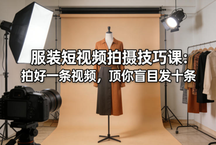 服装短视频拍摄技巧课:拍好一条视频,顶你盲目发十条插图 服装短视频拍摄技巧课:拍好一条视频,顶你盲目发十条