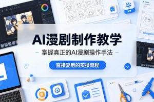 AI漫剧制作教学，带你掌握真正的AI漫剧操作手法，直接复用的实操流程