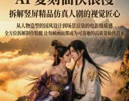 AIGC仿真人《合欢宗》短剧教学，用AIGC解锁缠绵爱恋的全新呈现方式，让跨时空故事创作零门槛、高品质，重构短剧生态