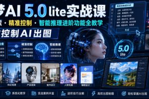即梦AI 5.0 lite实战课，联网检索精准控制智能推理进阶功能全教学，精准控制AI出图