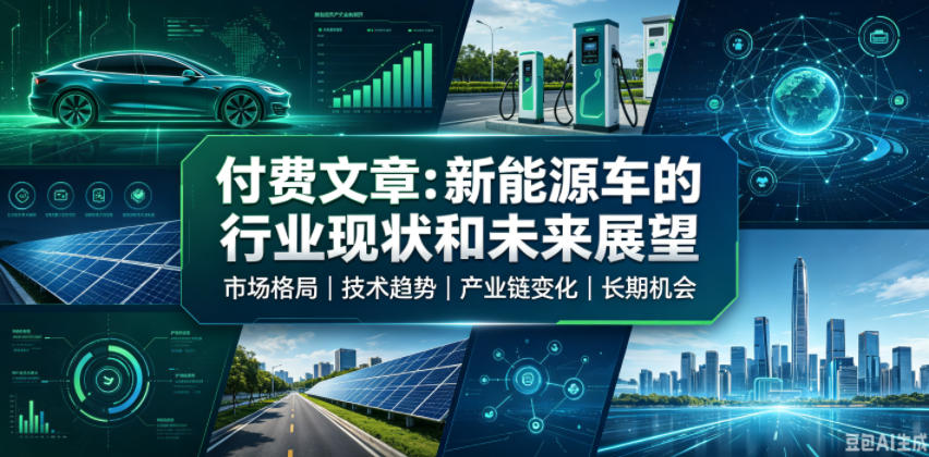 付费文章:新能原车的行业现状和未来展望插图 付费文章:新能原车的行业现状和未来展望