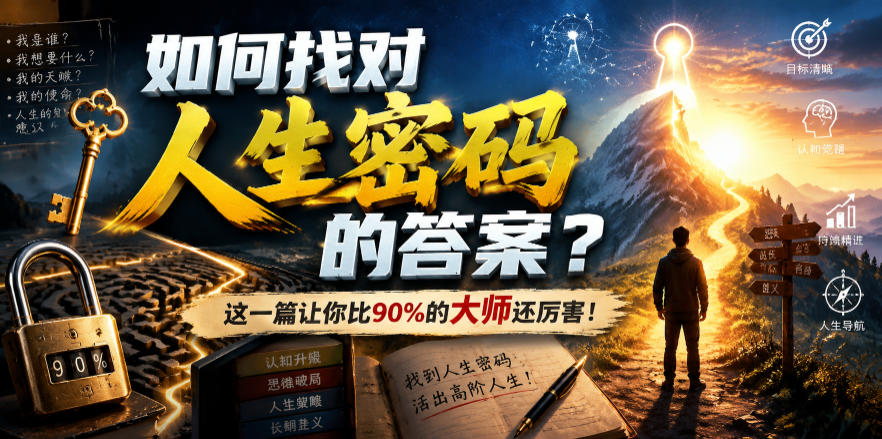 付费文章:如何找对人生密码的答案?这一篇让你比90%的大师还厉害!插图 付费文章:如何找对人生密码的答案?这一篇让你比90%的大师还厉害!