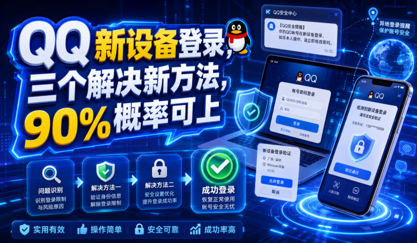 QQ新设备登录,三个解决新方法,90%概率可上插图 QQ新设备登录,三个解决新方法,90%概率可上